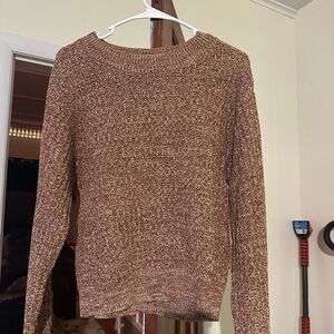Brown Knit Women's Sweater